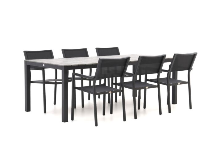 Bellagio tuinmeubelen Bellagio Roma/Fidenza 220cm dining tuinset 7-delig stapelbaar Laagste prijsgarantie!