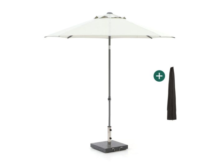 Shadowline Push-up parasol ø 250cm Laagste prijsgarantie! – Wit
