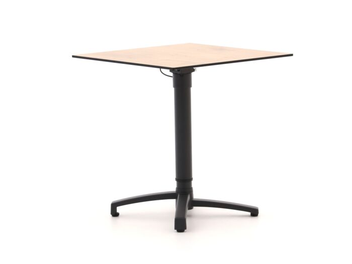Bellagio tuinmeubelen Canzo klaptafel 70x70x73/109cm verstelbaar – Grijs