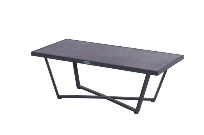 Sophie Luxor ceramic lounge Tafel 124×64 cm I Hartman – zwart