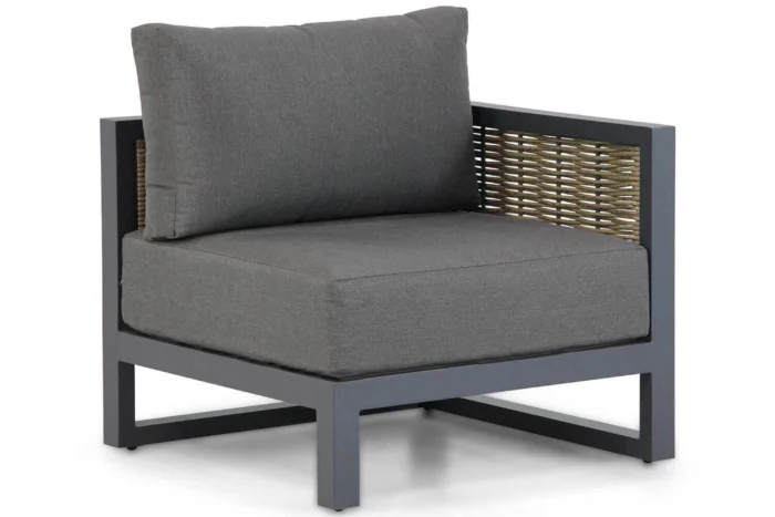 Santika Furniture Salviano eind module Quick Dry Foam - Grijs-antraciet