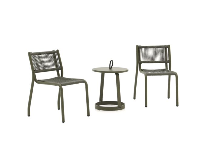 Manifesto Furniture Manifesto Misurina/Salemi balkonset 3-delig stapelbaar Laagste prijsgarantie! – Groen