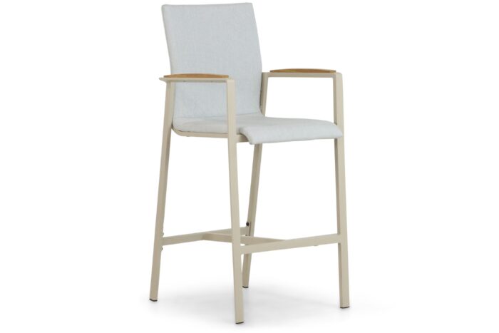 Lifestyle Garden Furniture Brandon barstoel – Taupe-naturel-bruin