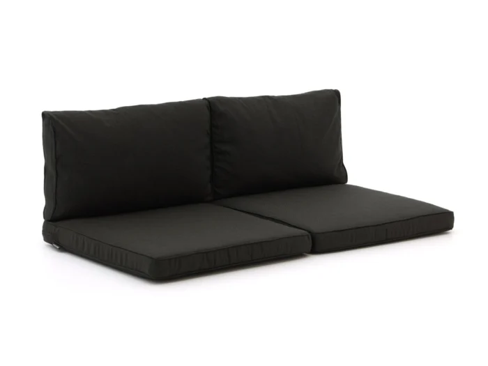 Madison loungekussenset luxe zit 73x73cm rug 73x40cm 4-delig - Zwart