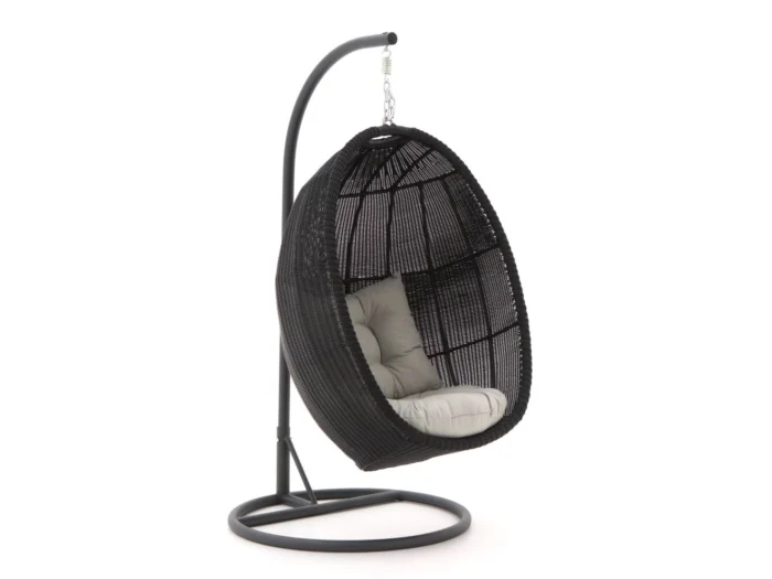 Manifesto Furniture Lucana hangstoel met standaard - Zwart