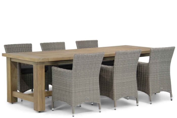 Garden Collections Dublin/Fourmile 260 cm dining tuinset 7-delig – Grijs-antraciet