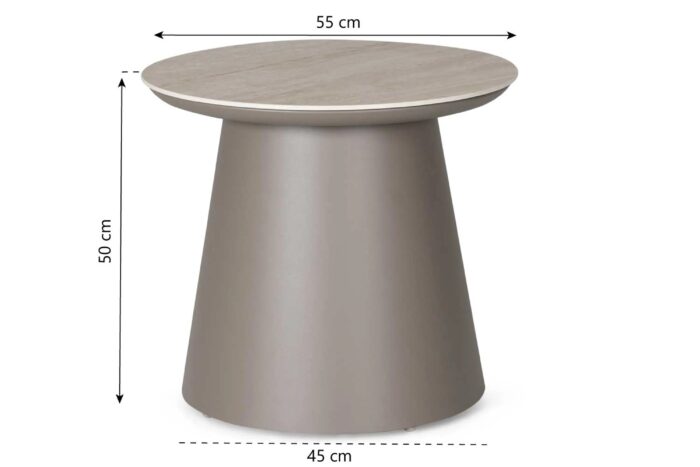 Santika Furniture Miyoura sidetable – Taupe-naturel-bruin