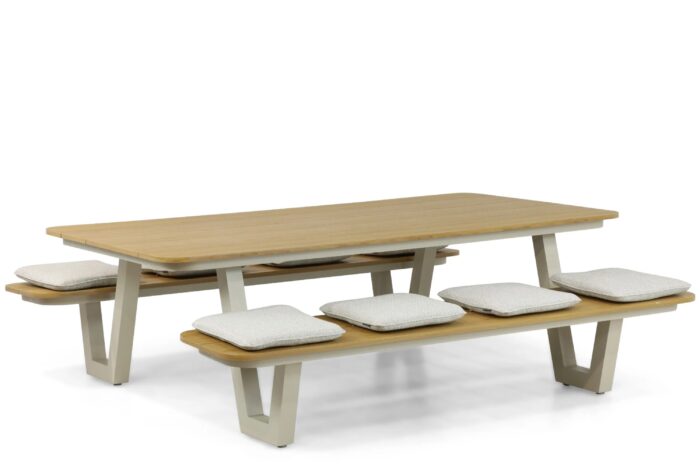 Lifestyle Garden Furniture Rio picknicktafel – Taupe-naturel-bruin