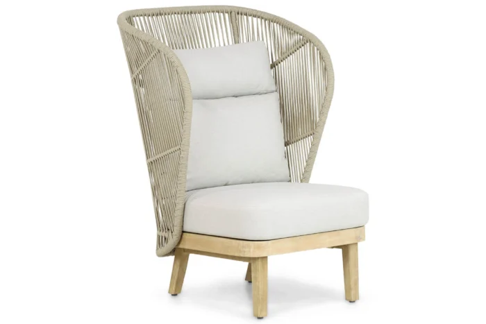 Coco Napoli lounge tuinstoel - Naturel teak