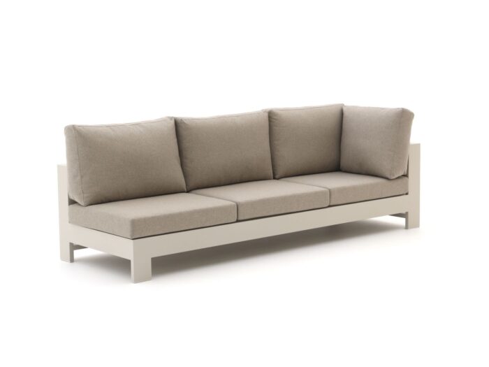 Bellagio tuinmeubelen Bellagio Avolo lounge tuinbank 3-zits linkerarm 253cm Laagste prijsgarantie! – Taupe