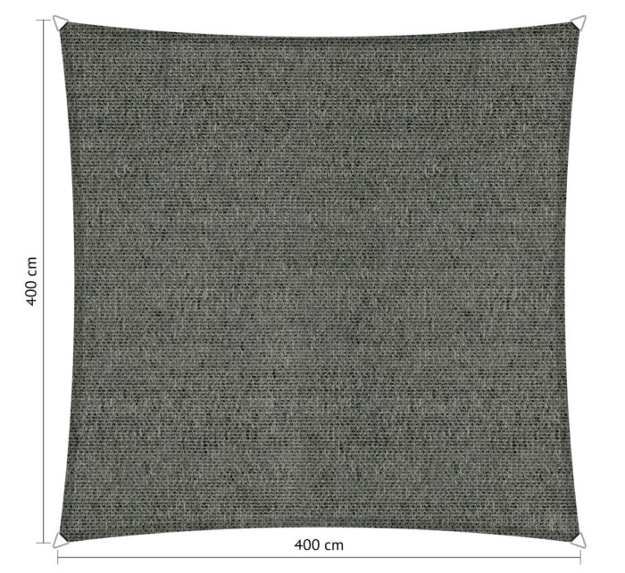Shadow comfort Vierkant schaduwdoek 4,00×4,00 m Mystic sand grey – beige