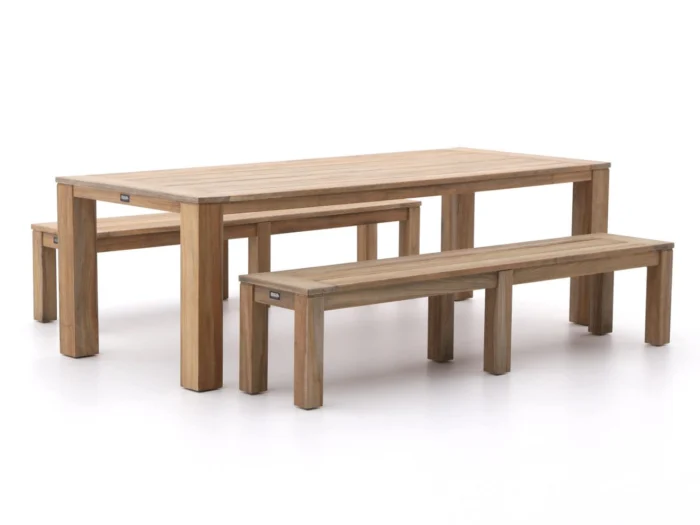 ROUGH Furniture ROUGH-X 240cm picknickset 3-delig - Bruin