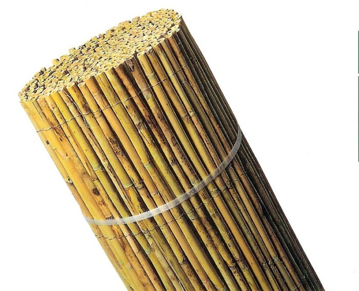 Bamboematten tuinscherm bamboe ruw 2x5m