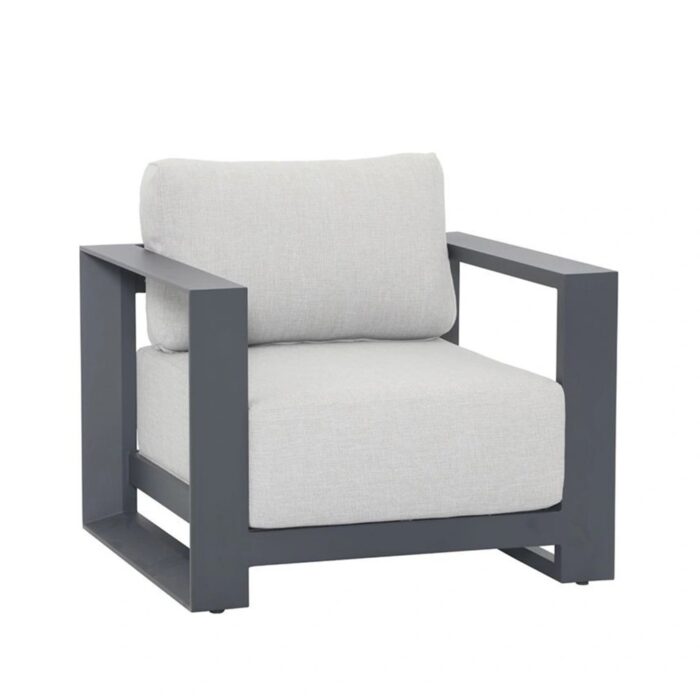 Garden impressions Levanto Lounge Fauteuil Carbon Black – grijs