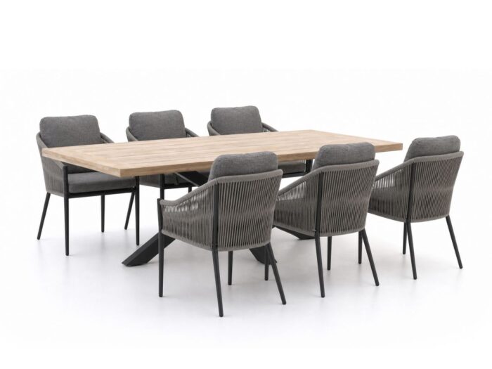 Bellagio tuinmeubelen + 15% kassakorting | Bellagio Mineo/Montorio 220cm dining tuinset 7-delig