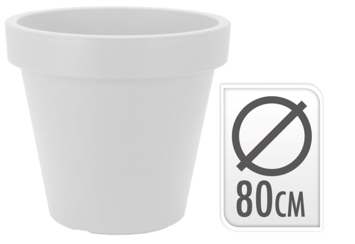 Nampook Bloempot rond 80 x 70 cm wit