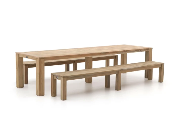 ROUGH Furniture ROUGH-X 320cm picknickset 3-delig - Bruin