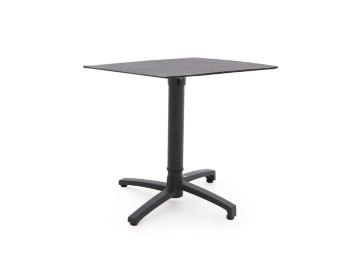 Bellagio tuinmeubelen Canzo klaptafel 70x70x73/109cm verstelbaar – Grijs