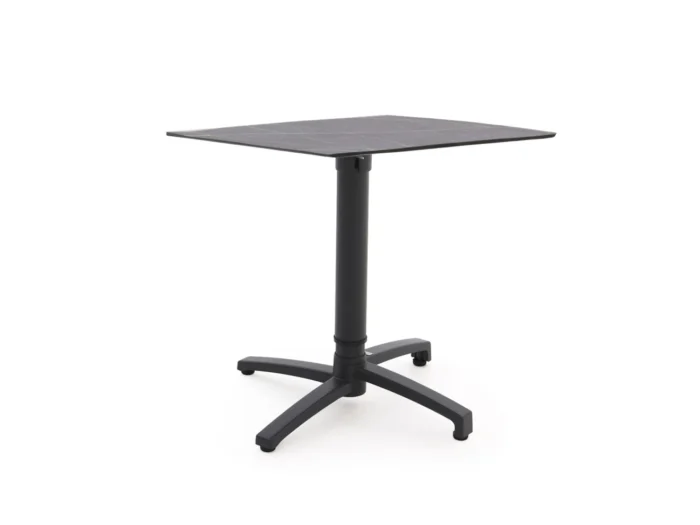 Bellagio tuinmeubelen Canzo klaptafel 70x70x73/109cm verstelbaar - Grijs