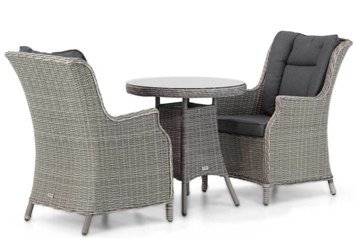 Garden Collections Aberdeen/Bolton dining tuinset 3-delig – Grijs-antraciet