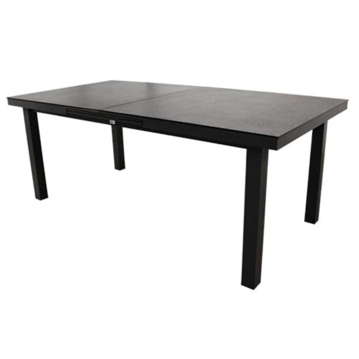 Buitengewoon de boet Giovanna tafel donkergrijs L200/280 x B100 x H77 – zwart
