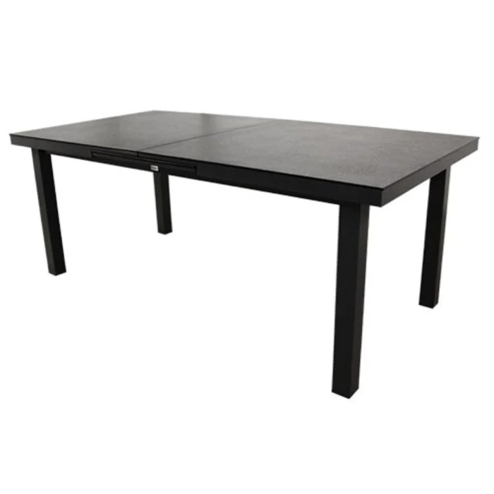 Buitengewoon de boet Giovanna tafel donkergrijs L200/280 x B100 x H77 - zwart