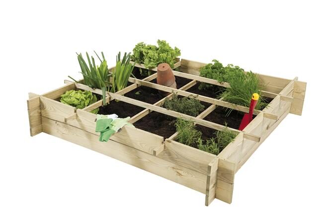 Warentuin mix Minigarden vierkante meter Moestuinbak