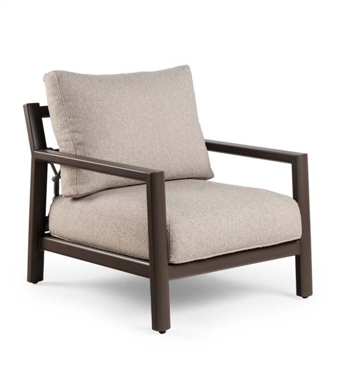Tierra outdoor Oasis lounge stoel chocolat