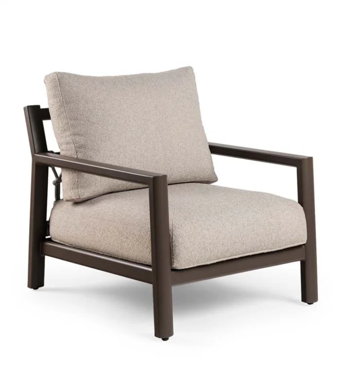 Tierra outdoor Oasis lounge stoel chocolat