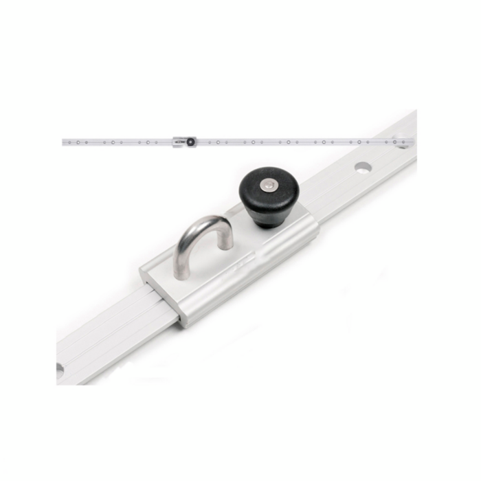 Sun en shade Rails wit eyebolt for flexible shade sail mounting Sun & Shade – grijs