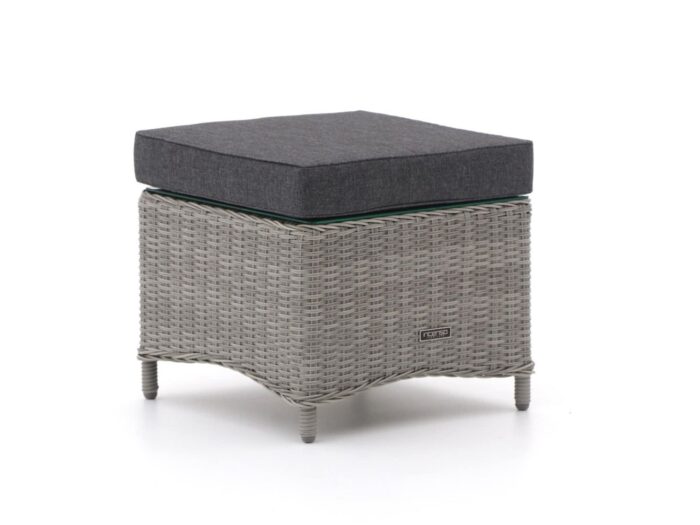 Intenso Furniture Intenso Milano bijzettafel/voetenbank 53x53x37cm Laagste prijsgarantie! – Grijs