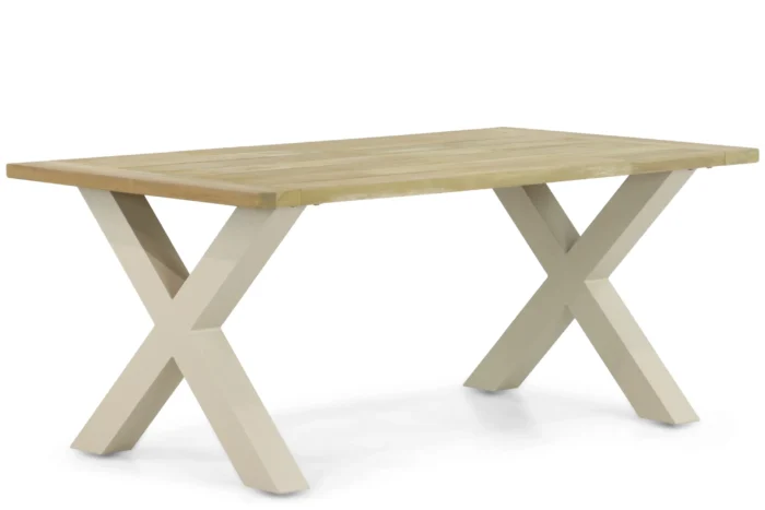 Lifestyle Garden Furniture Cardiff dining tuintafel 180 x 100 cm - Taupe-naturel-bruin