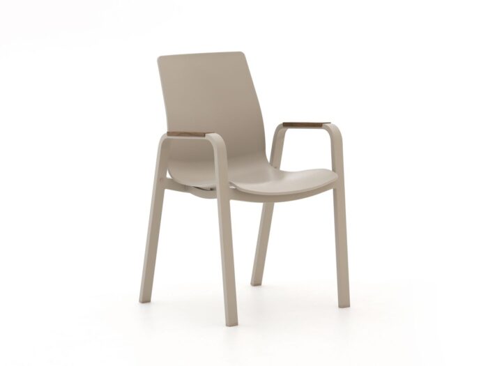 Hartman tuinmeubelen Hartman Flow dining tuinstoel stapelbaar Laagste prijsgarantie! – Taupe