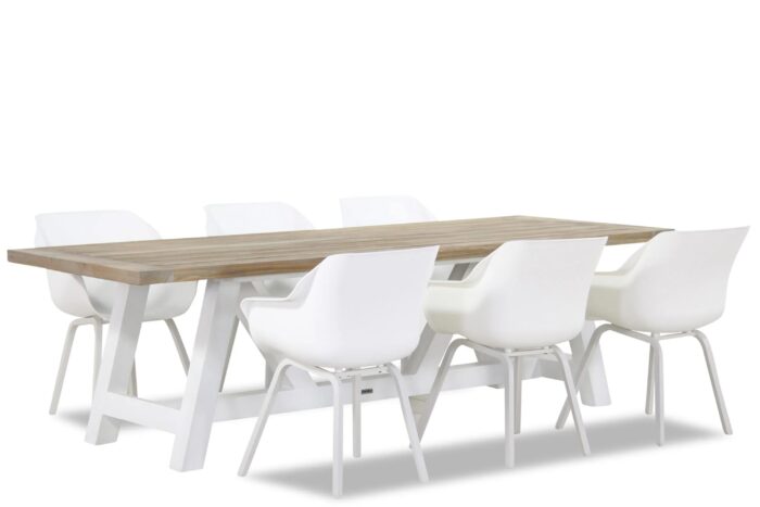 Hartman Sophie element/Florence 260 cm dining tuinset 7-delig – Wit