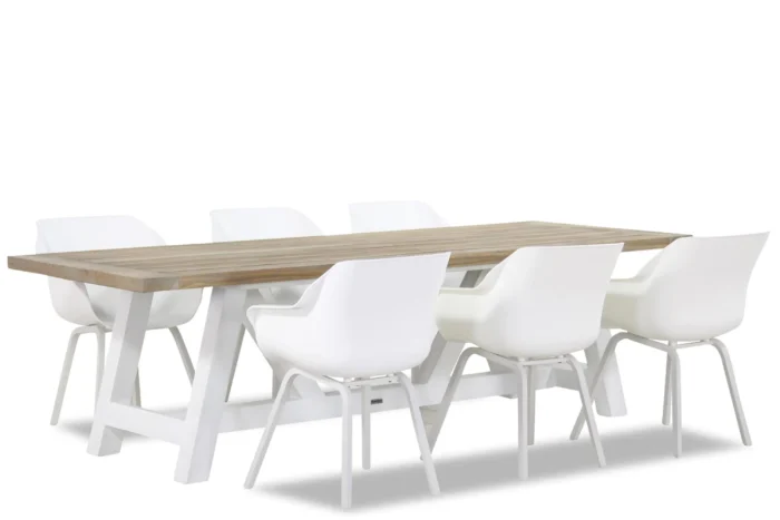 Hartman Sophie element/Florence 260 cm dining tuinset 7-delig - Wit