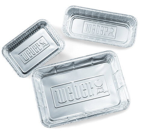 Weber Lekbakjes klein 10 stuks WeberLekbakjes aluminium klein 10st