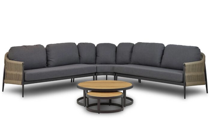 Coco Romeo/Westfield hoek loungeset 5-delig – Taupe-naturel-bruin
