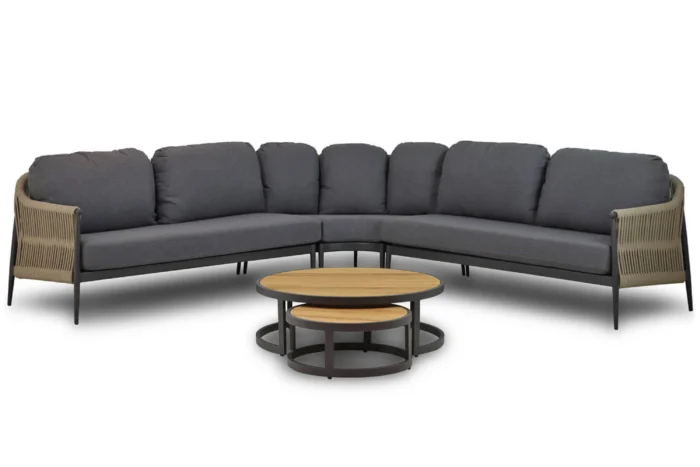 Coco Romeo/Westfield hoek loungeset 5-delig - Taupe-naturel-bruin