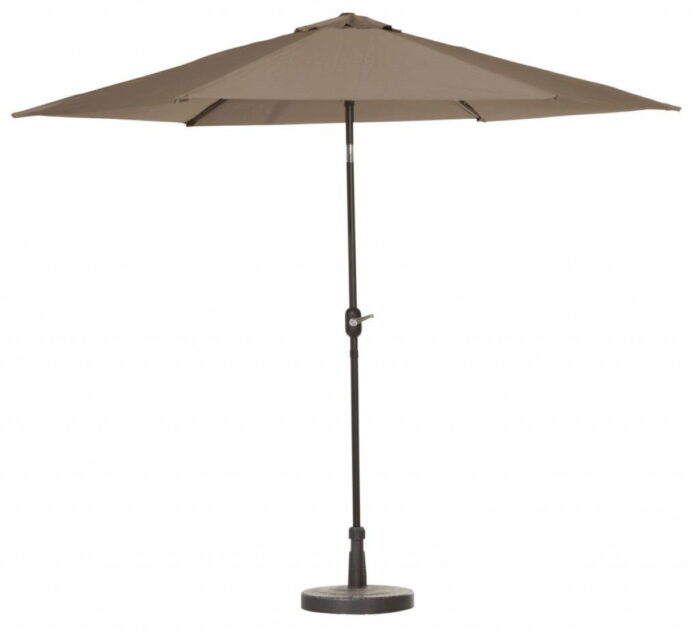Madison Stokparasol Tenerife dia. 300 cm taupe zonwering – bruin