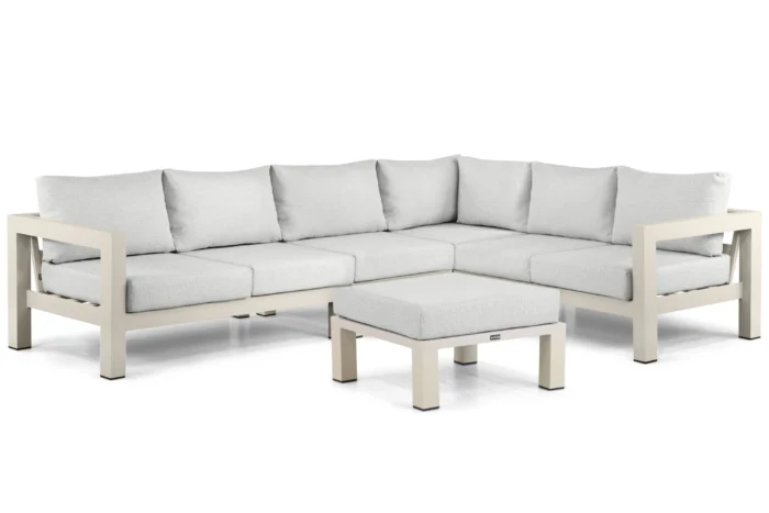 Lifestyle Garden Furniture Luca hoek loungeset 5-delig - Taupe-naturel-bruin