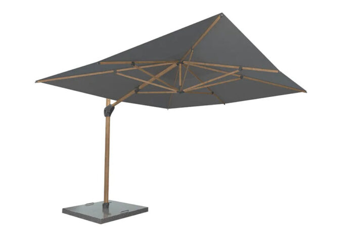 4 Seasons Outdoor | Hacienda Parasol 300 x 400 cm | Houtlook-Charcoal