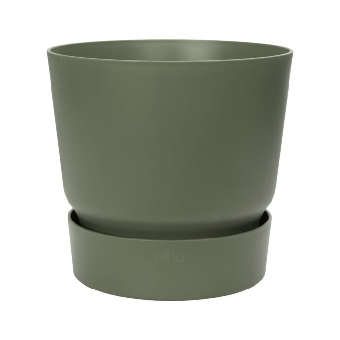 Elho Greenville rond 25 bloempot blad groen buiten dia. 24,48 x h 23,31 cm