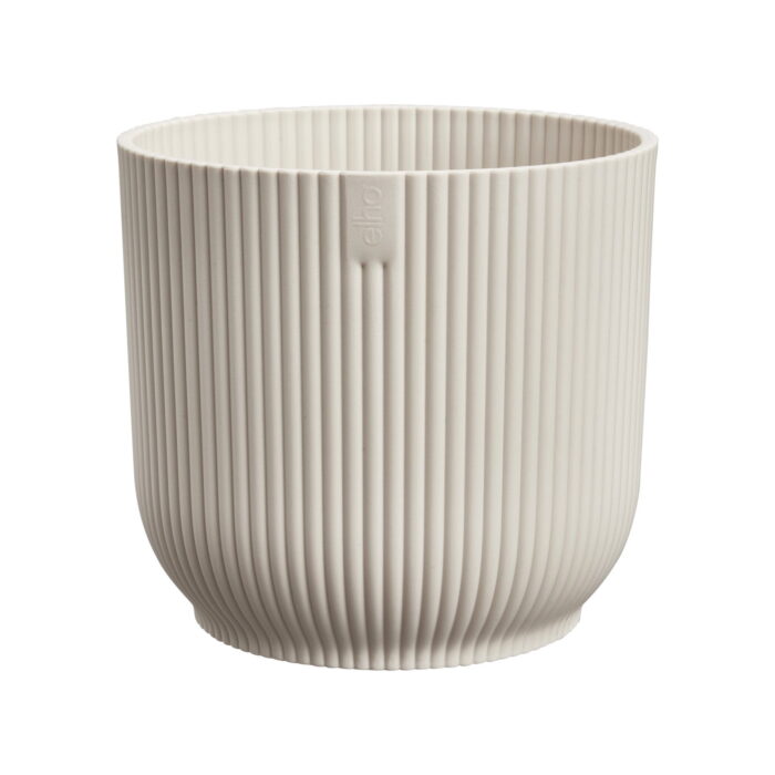 Elho Vibes fold rond 22 cm linnen wit bloempot