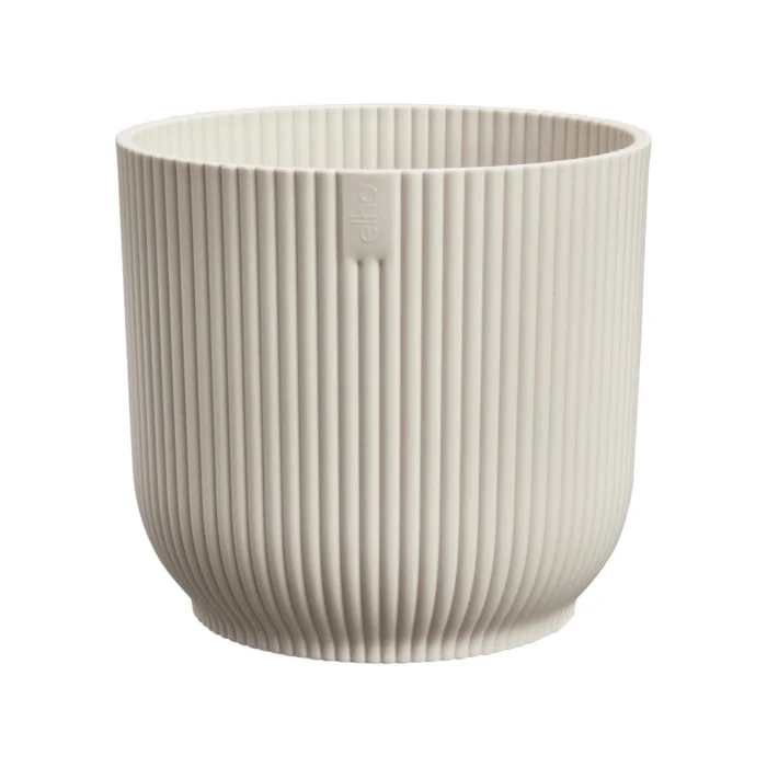 Elho Vibes fold rond 22 cm linnen wit bloempot