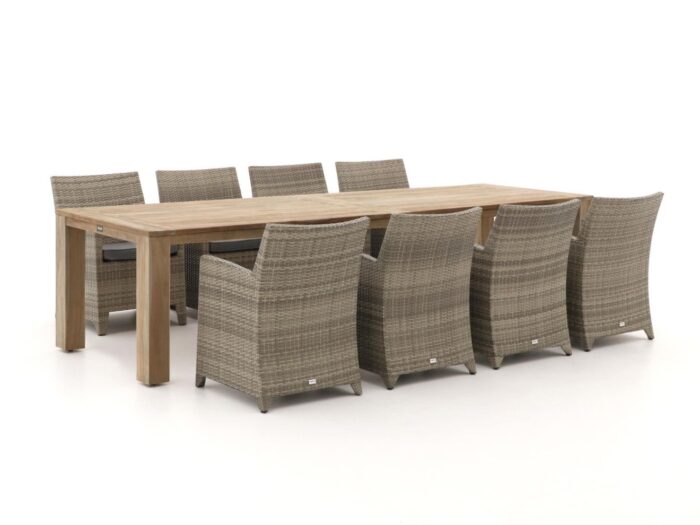 Forza Furniture Barolo/ROUGH-X 320cm dining tuinset 9-delig – Bruin