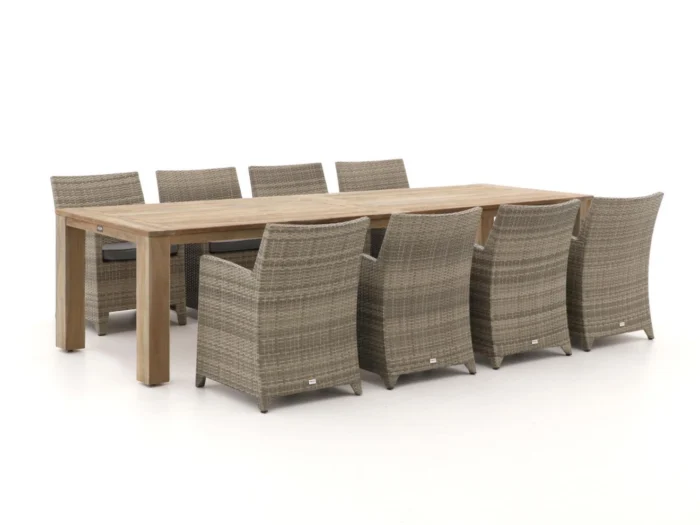 Forza Furniture Barolo/ROUGH-X 320cm dining tuinset 9-delig - Bruin