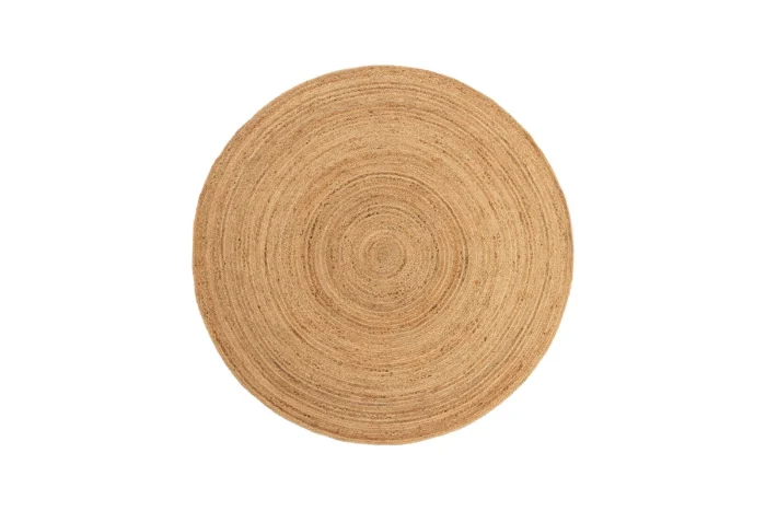Vloerkleed Jute Jutta 200 cm rond - Transparant