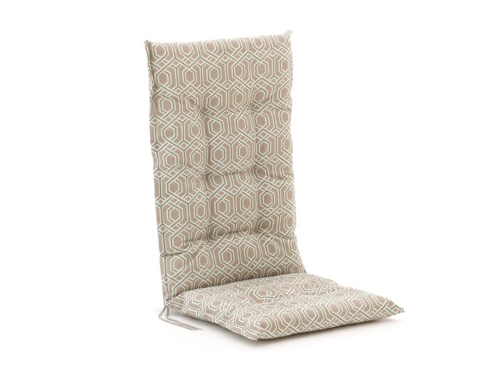 Madison tuinkussen hoge rug 123x50cm Laagste prijsgarantie! – Taupe