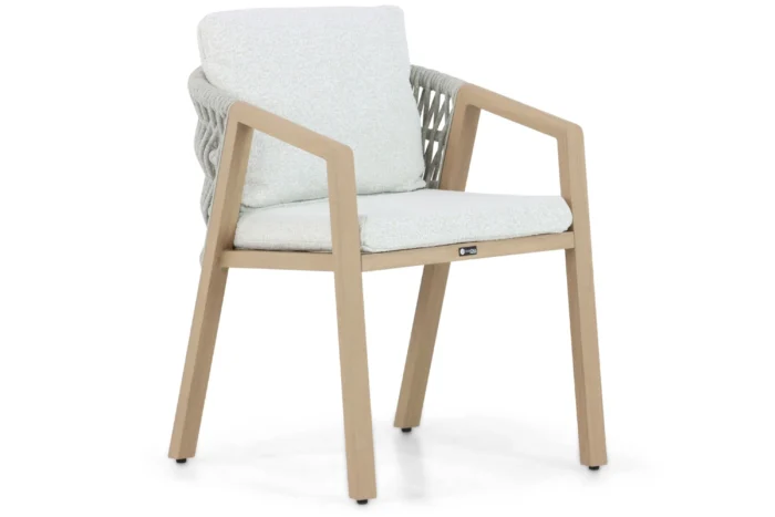 Santika Furniture Indah dining tuinstoel - Taupe-naturel-bruin