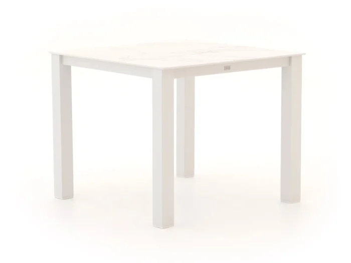 Bellagio tuinmeubelen Lagundo dining tuintafel 90x90cm - Wit